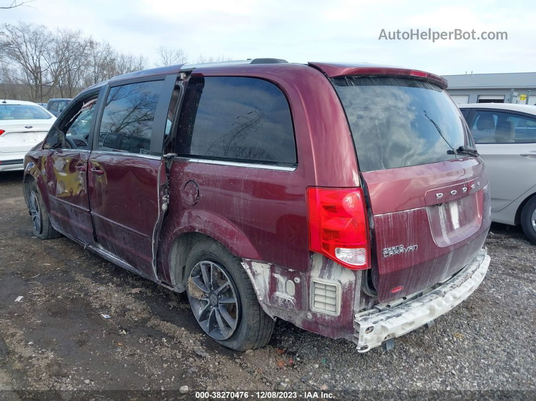 2017 Dodge Grand Caravan Sxt Maroon vin: 2C4RDGCGXHR755400