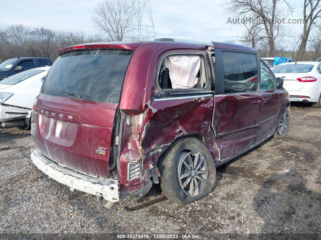 2017 Dodge Grand Caravan Sxt Maroon vin: 2C4RDGCGXHR755400