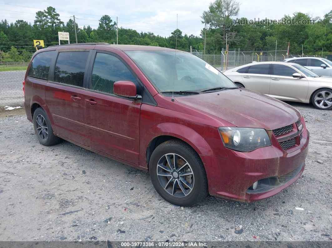 2017 Dodge Grand Caravan Gt Burgundy vin: 2C4RDGEG6HR696990