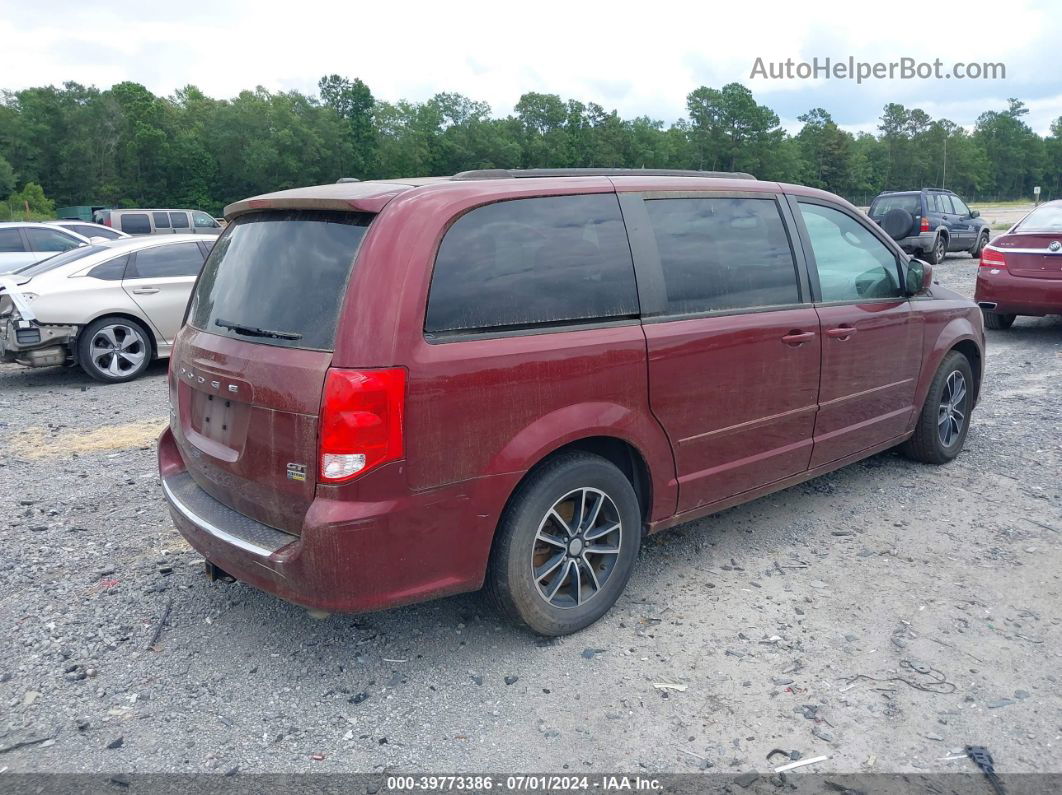 2017 Dodge Grand Caravan Gt Бордовый vin: 2C4RDGEG6HR696990