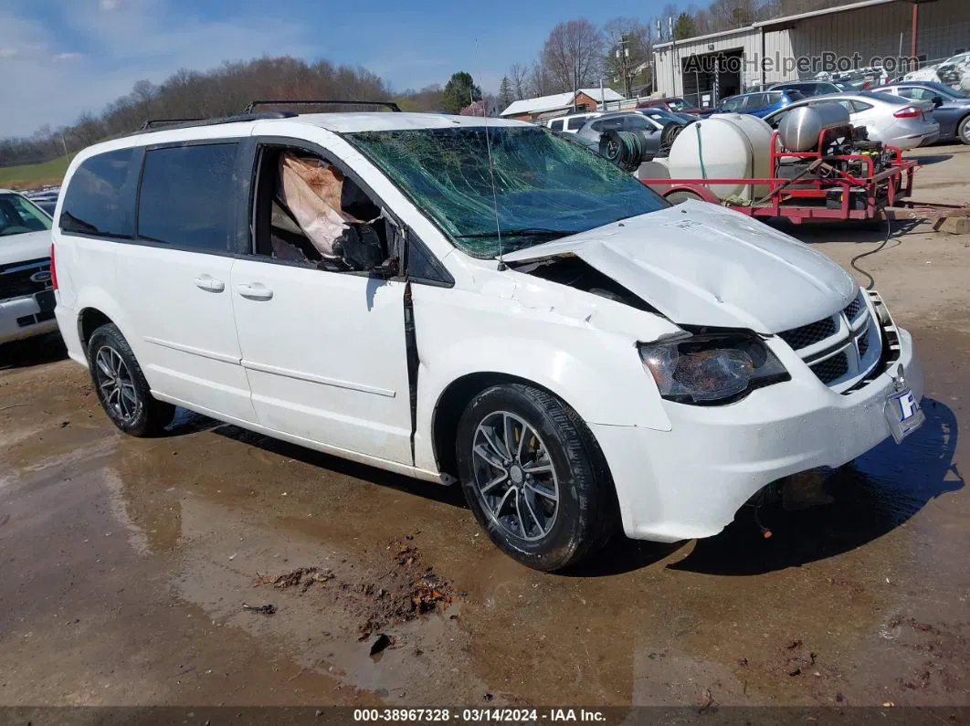 2017 Dodge Grand Caravan Gt White vin: 2C4RDGEG9HR547165