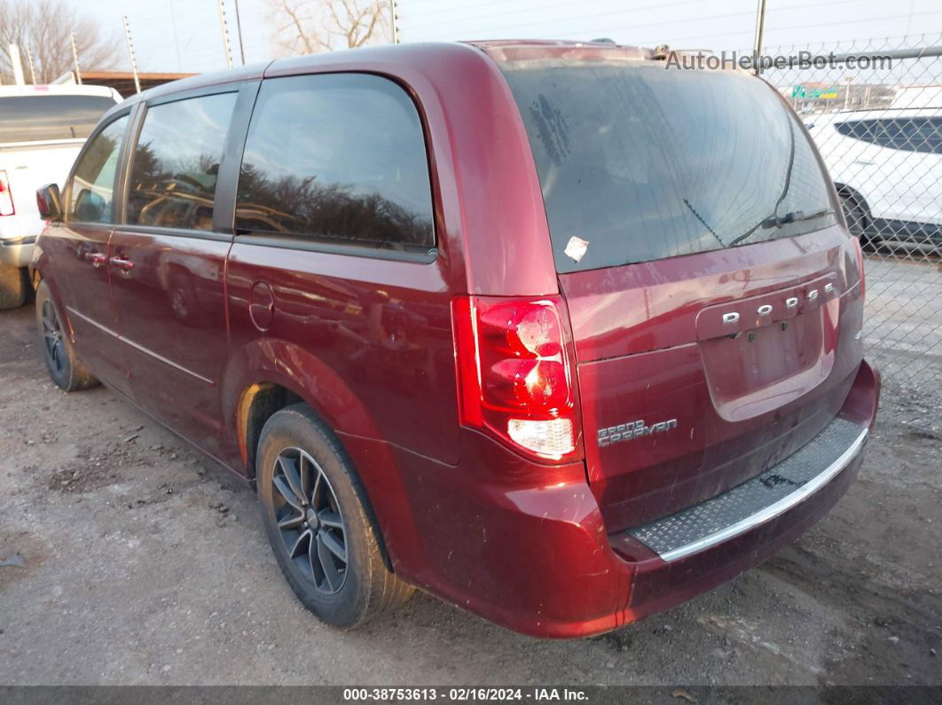 2017 Dodge Grand Caravan Gt Red vin: 2C4RDGEG9HR567691