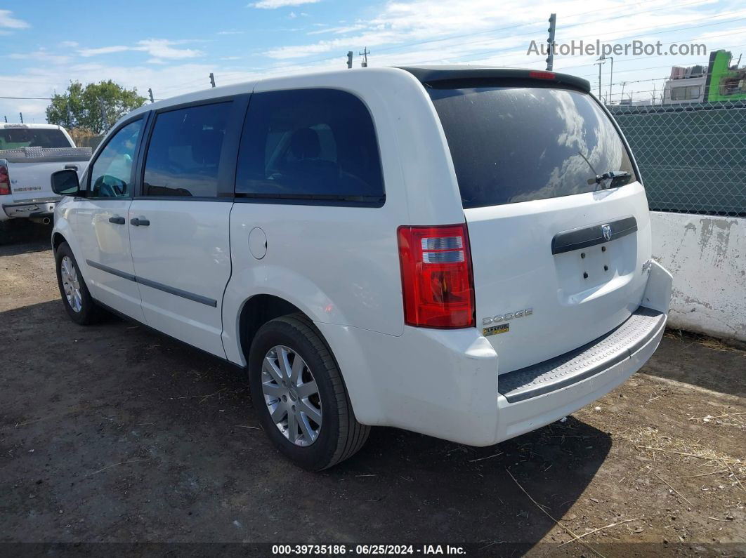 2010 Dodge Grand Caravan C/v White vin: 2D4CN1AE9AR455857