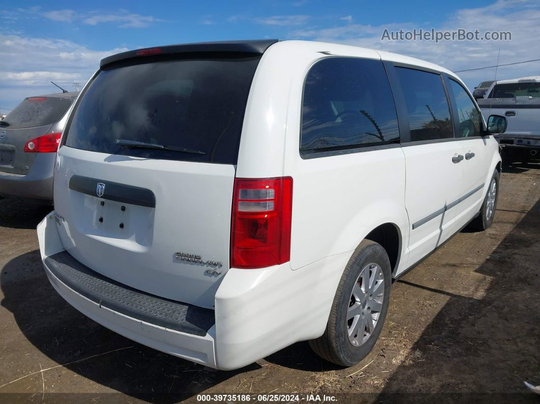 2010 Dodge Grand Caravan C/v White vin: 2D4CN1AE9AR455857