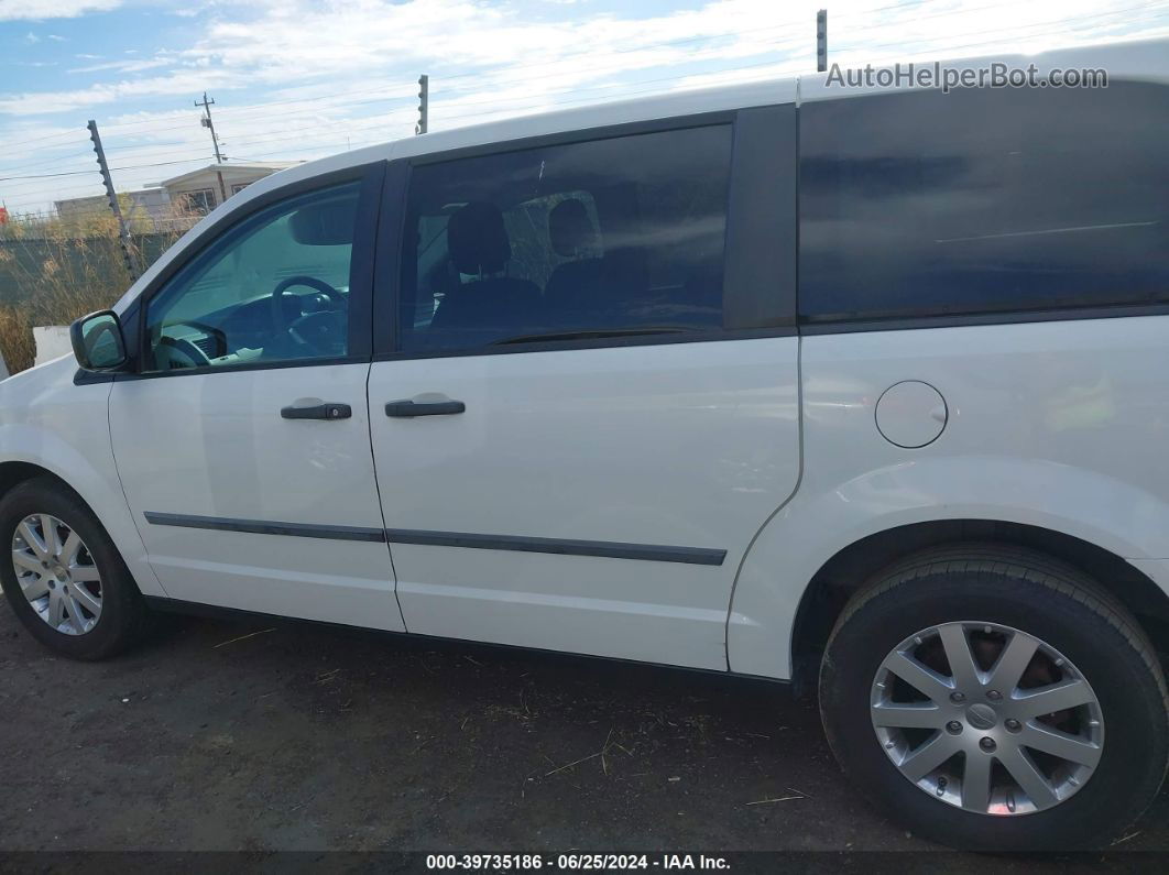 2010 Dodge Grand Caravan C/v White vin: 2D4CN1AE9AR455857