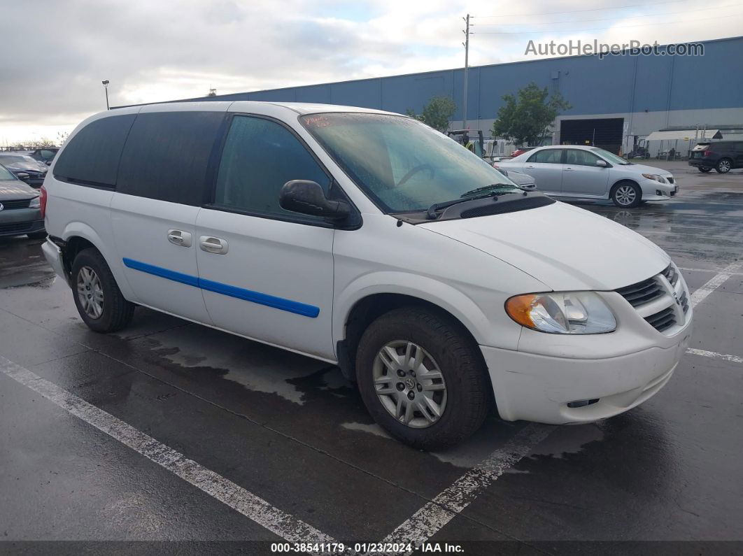 2005 Dodge Grand Caravan Se White vin: 2D4GP24R65R238868