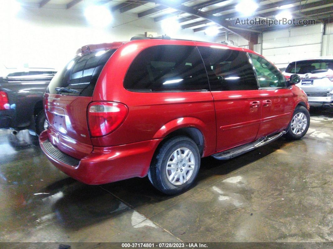 2005 Dodge Grand Caravan   Red vin: 2D4GP24R65R339957