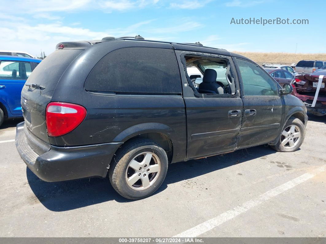 2005 Dodge Grand Caravan Sxt Black vin: 2D4GP44L15R195256