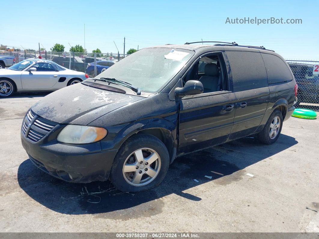 2005 Dodge Grand Caravan Sxt Black vin: 2D4GP44L15R195256