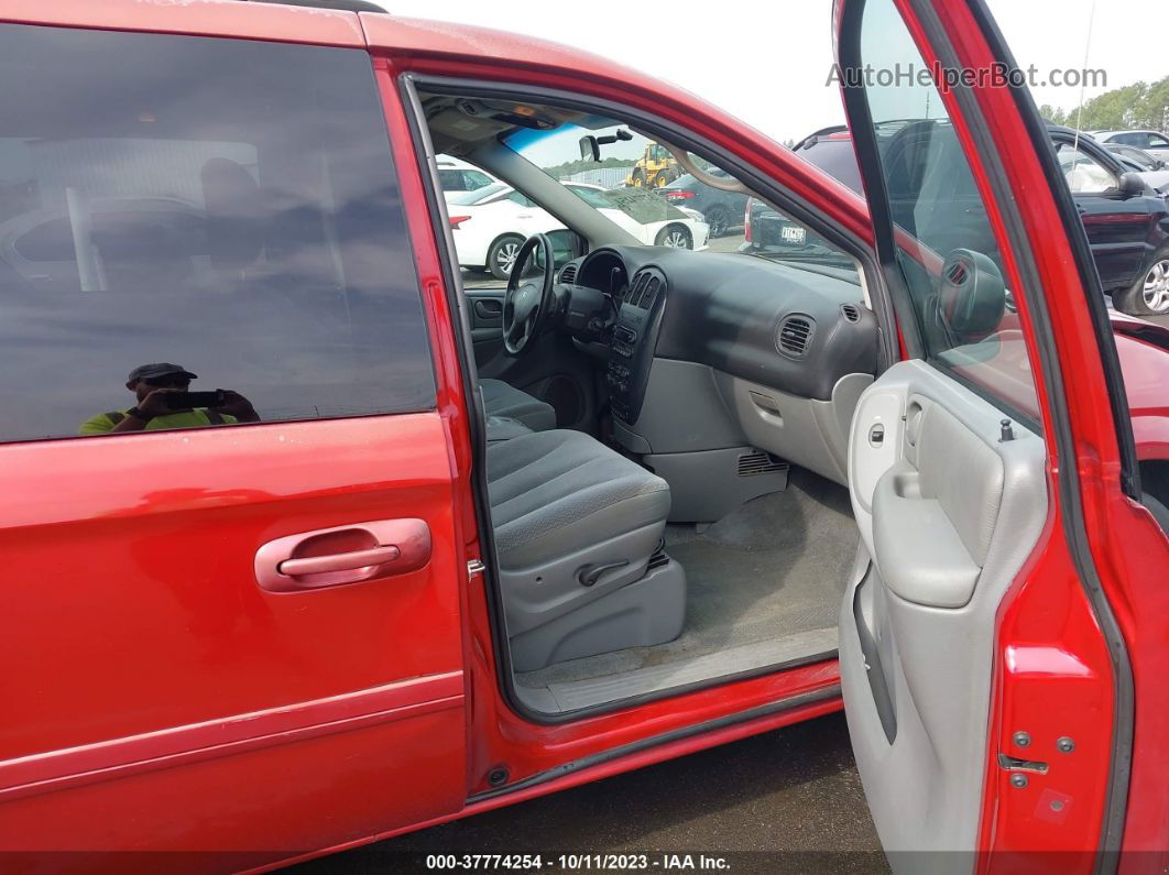 2005 Dodge Grand Caravan Sxt Red vin: 2D4GP44L15R224593