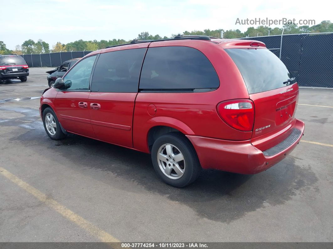 2005 Dodge Grand Caravan Sxt Red vin: 2D4GP44L15R224593