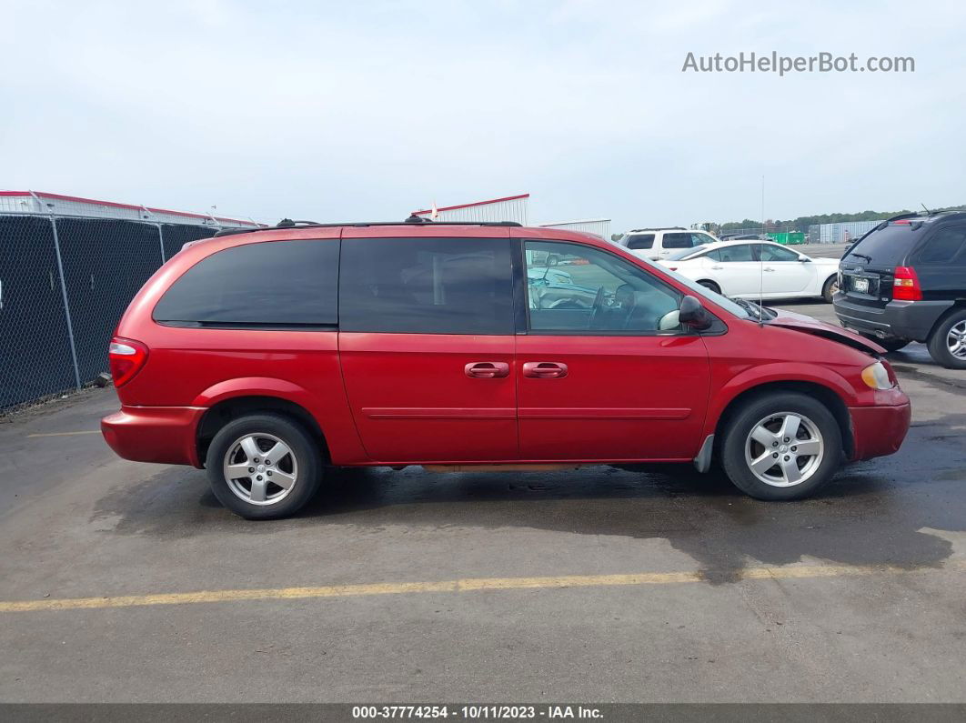 2005 Dodge Grand Caravan Sxt Red vin: 2D4GP44L15R224593