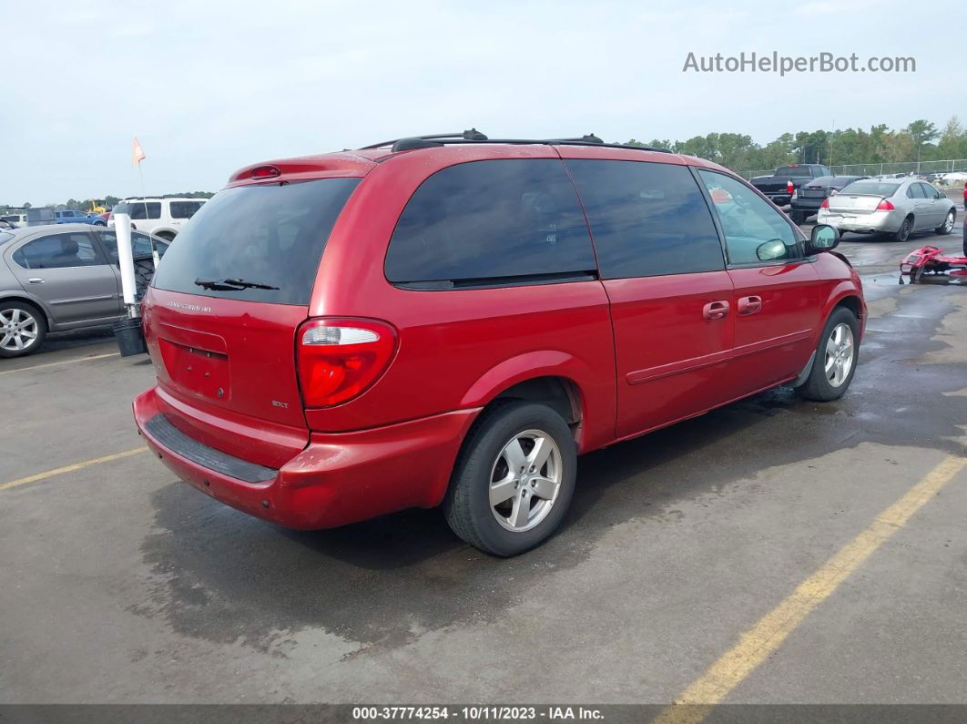 2005 Dodge Grand Caravan Sxt Красный vin: 2D4GP44L15R224593