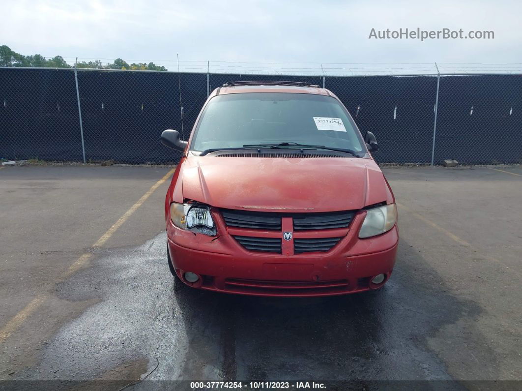 2005 Dodge Grand Caravan Sxt Красный vin: 2D4GP44L15R224593