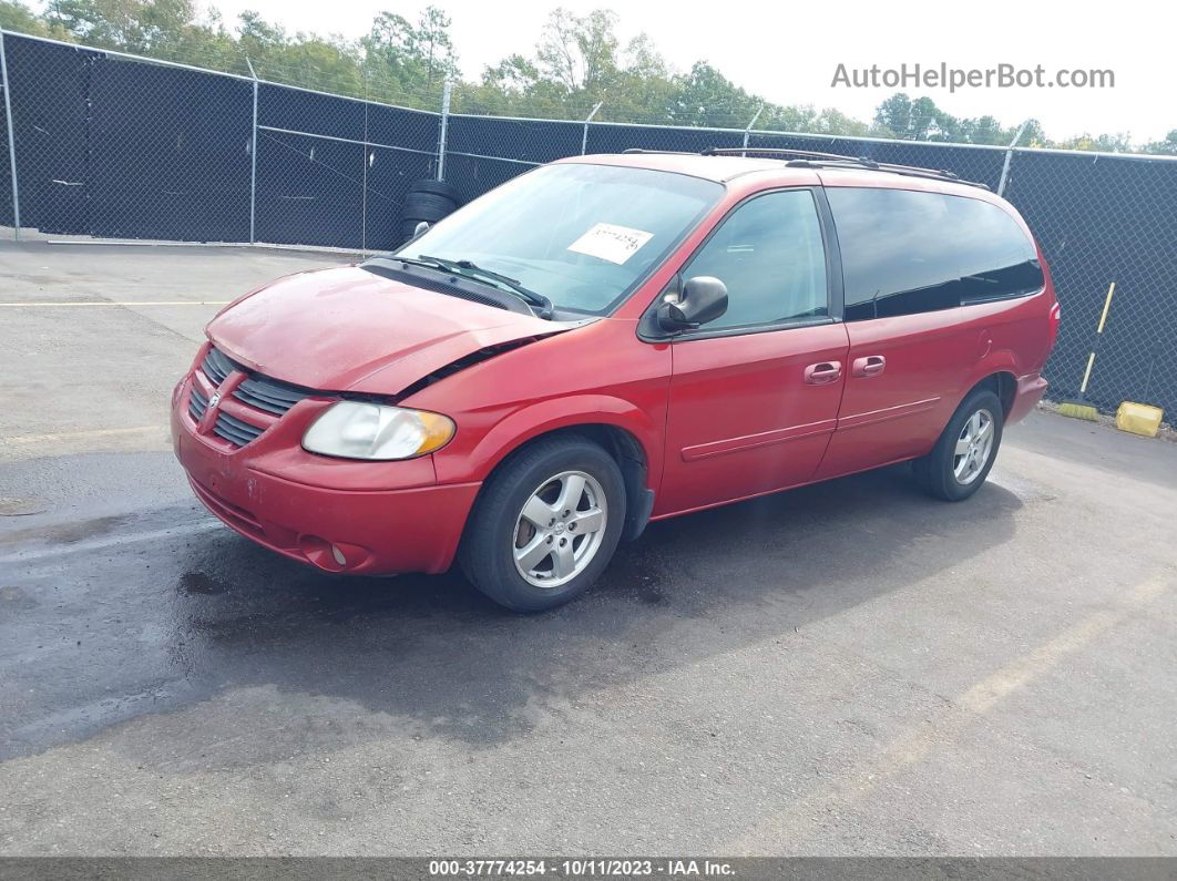 2005 Dodge Grand Caravan Sxt Red vin: 2D4GP44L15R224593