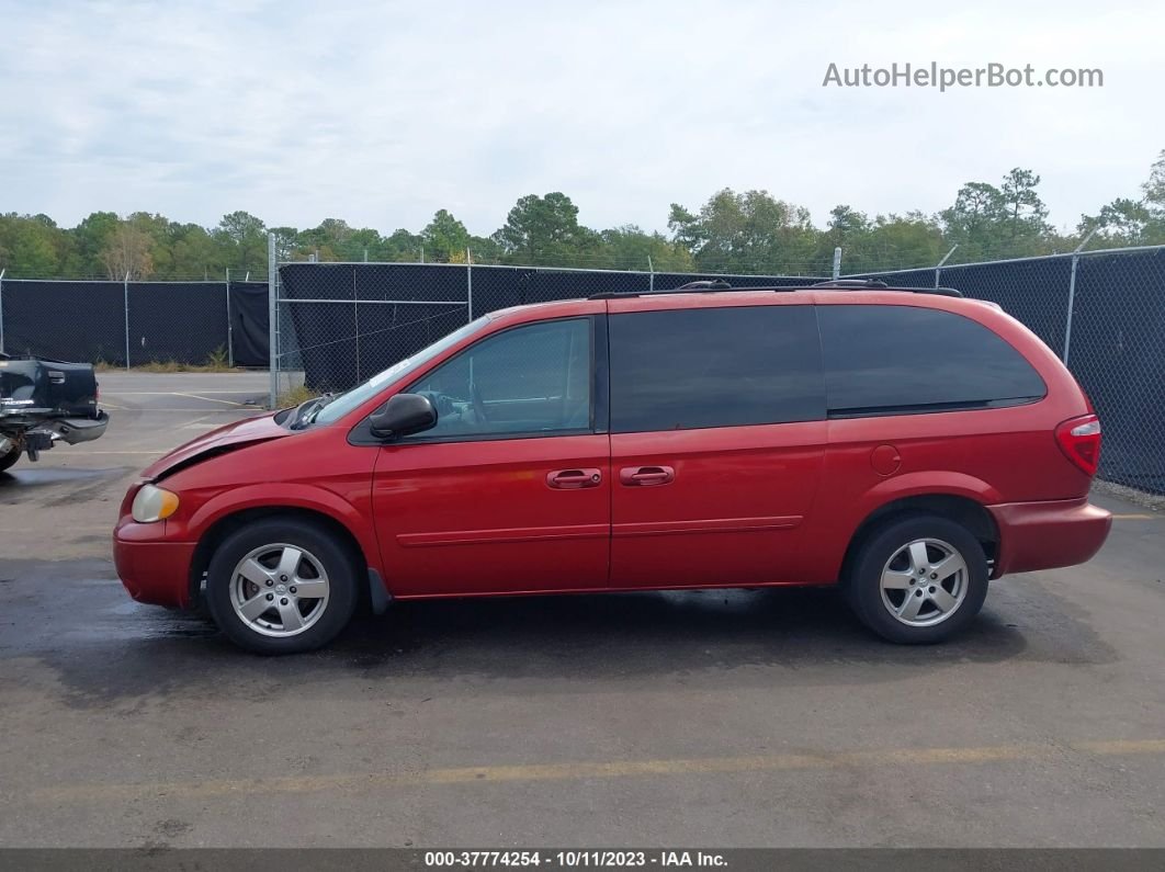 2005 Dodge Grand Caravan Sxt Red vin: 2D4GP44L15R224593