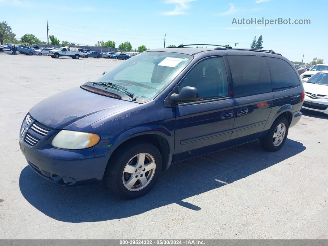 2005 Dodge Grand Caravan Sxt Blue vin: 2D4GP44L15R258484