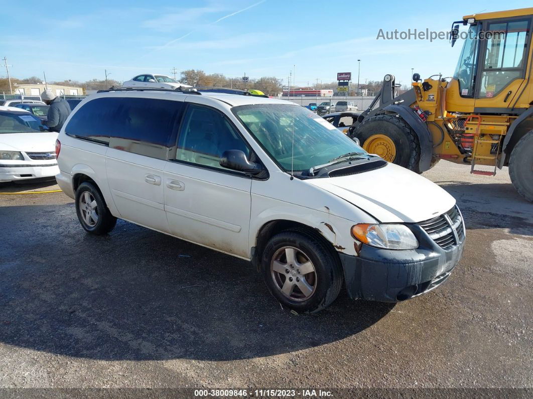 2005 Dodge Grand Caravan Sxt White vin: 2D4GP44L25R190115