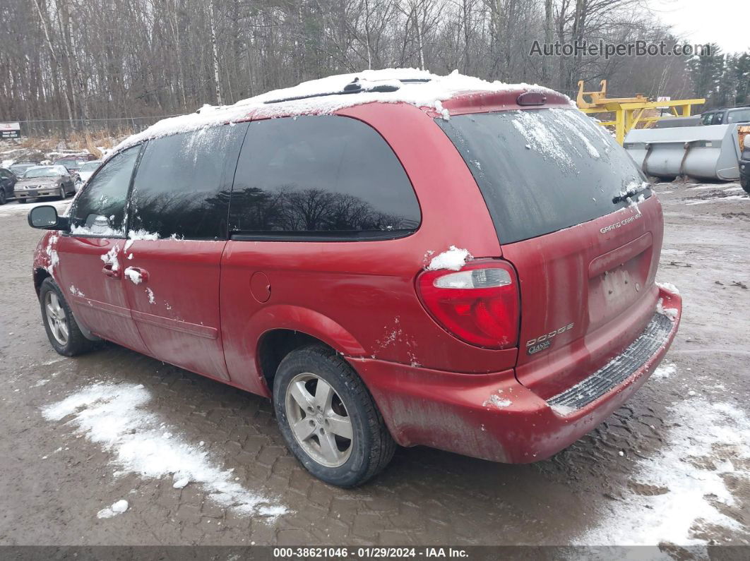 2005 Dodge Grand Caravan Sxt Red vin: 2D4GP44L35R378058