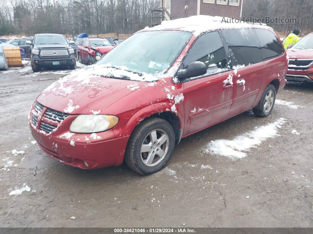 2005 Dodge Grand Caravan Sxt Red vin: 2D4GP44L35R378058