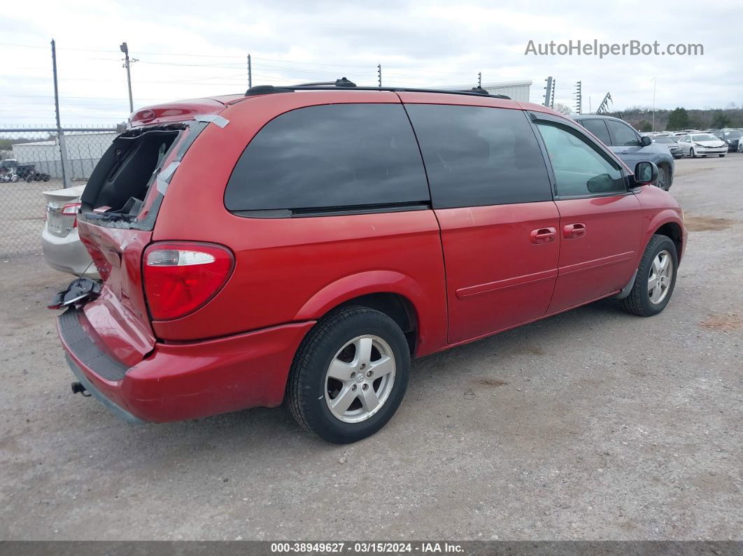 2005 Dodge Grand Caravan Sxt Red vin: 2D4GP44L55R157500