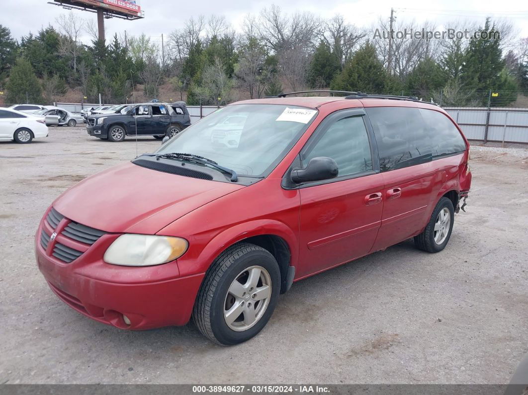 2005 Dodge Grand Caravan Sxt Red vin: 2D4GP44L55R157500