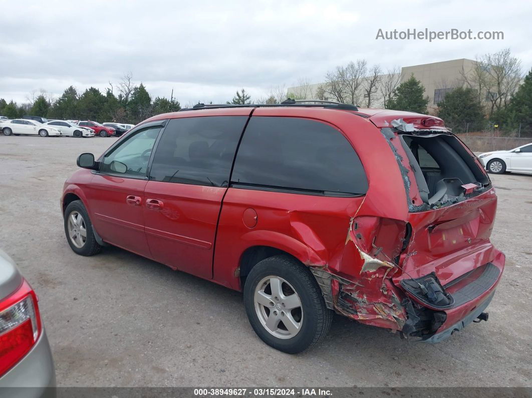 2005 Dodge Grand Caravan Sxt Red vin: 2D4GP44L55R157500