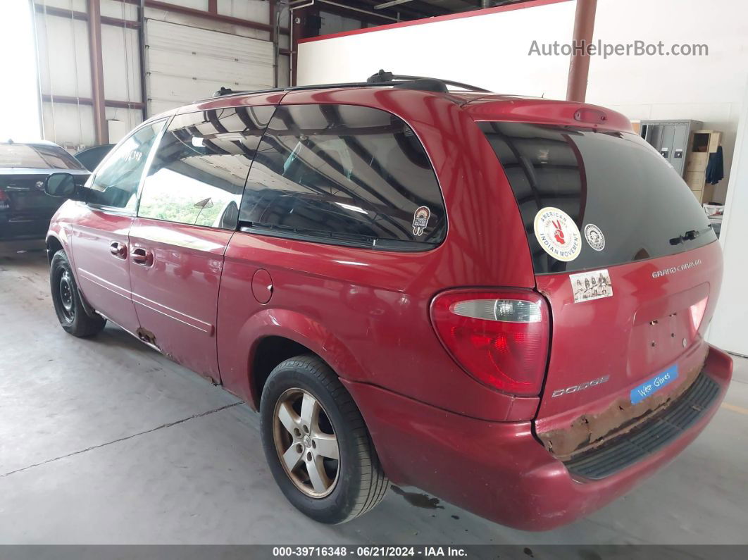 2005 Dodge Grand Caravan Sxt Red vin: 2D4GP44L55R411349