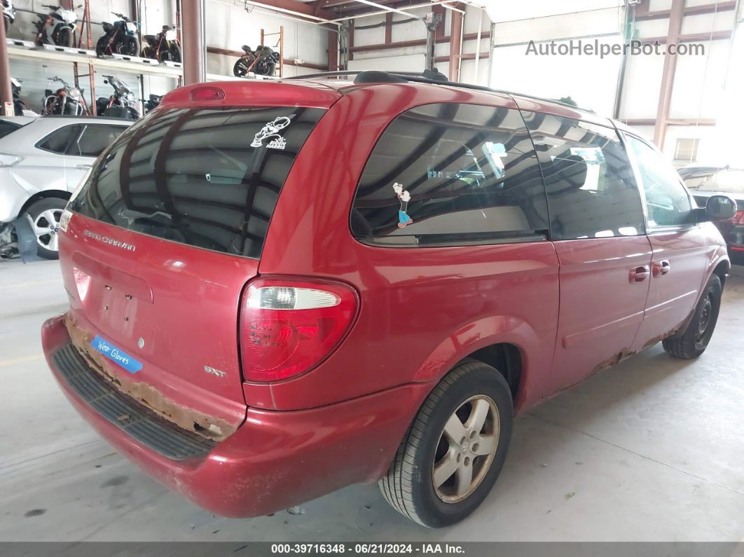 2005 Dodge Grand Caravan Sxt Red vin: 2D4GP44L55R411349