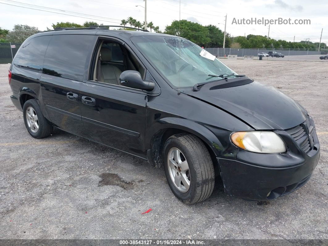 2005 Dodge Grand Caravan Sxt Black vin: 2D4GP44L65R194006