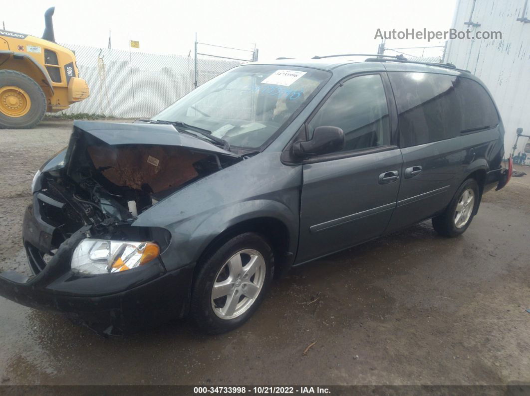 2005 Dodge Grand Caravan Sxt Green vin: 2D4GP44L65R366244