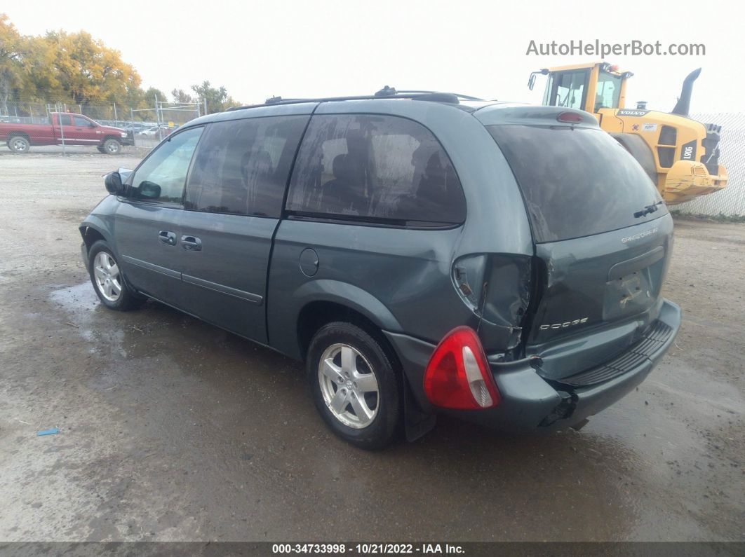 2005 Dodge Grand Caravan Sxt Green vin: 2D4GP44L65R366244