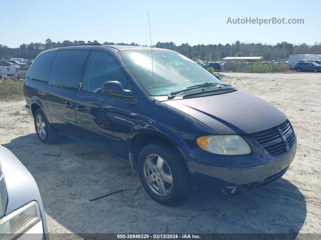 2005 Dodge Grand Caravan Sxt Blue vin: 2D4GP44L65R437538