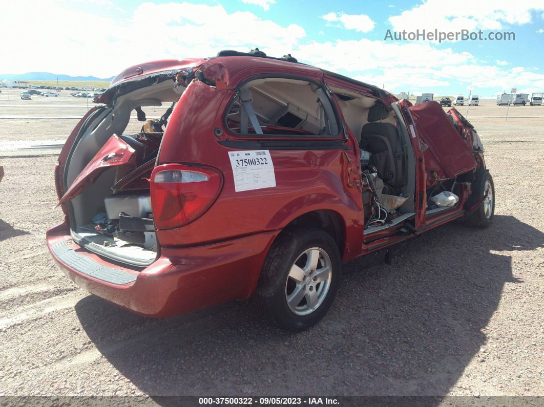 2005 Dodge Grand Caravan Sxt Red vin: 2D4GP44L75R190191