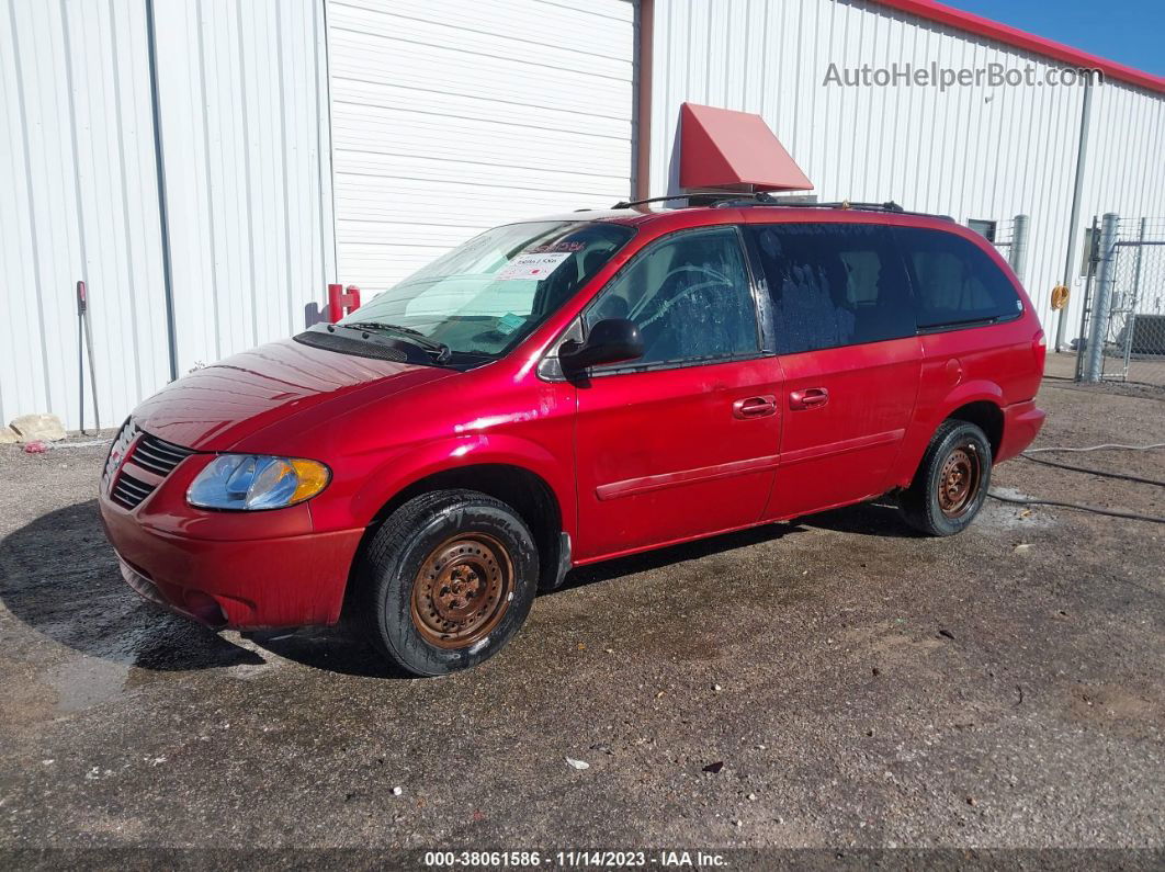 2005 Dodge Grand Caravan Sxt Red vin: 2D4GP44L75R340610