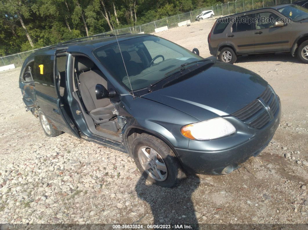 2005 Dodge Grand Caravan Sxt Green vin: 2D4GP44L75R364972