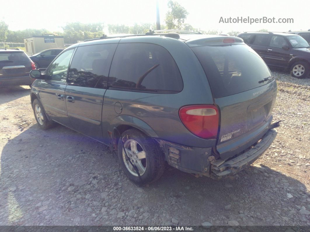 2005 Dodge Grand Caravan Sxt Green vin: 2D4GP44L75R364972