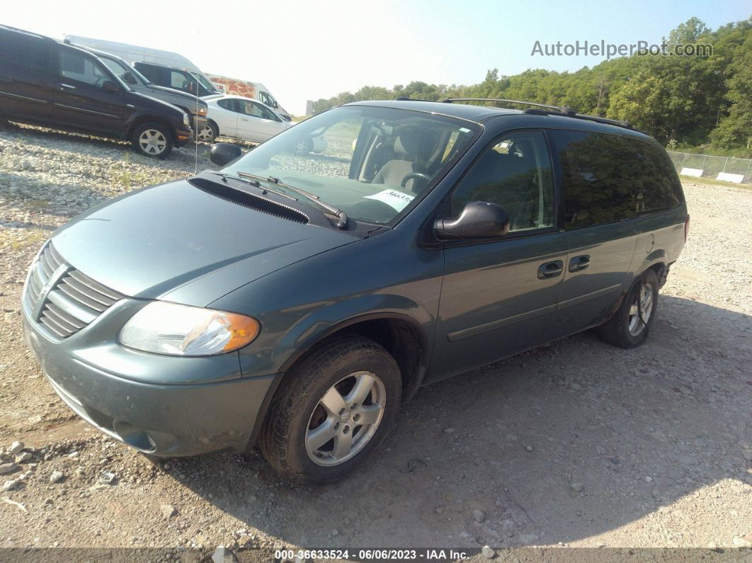 2005 Dodge Grand Caravan Sxt Green vin: 2D4GP44L75R364972