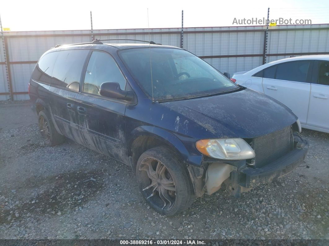 2005 Dodge Grand Caravan Sxt Blue vin: 2D4GP44L75R599663