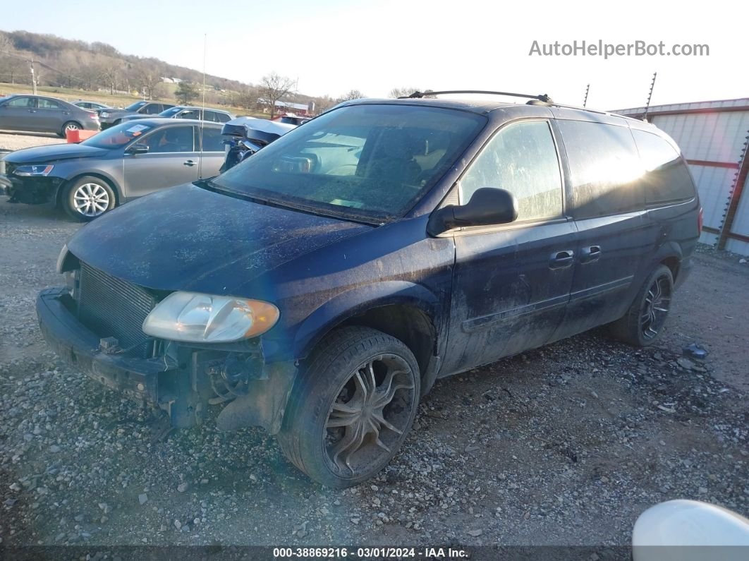 2005 Dodge Grand Caravan Sxt Blue vin: 2D4GP44L75R599663