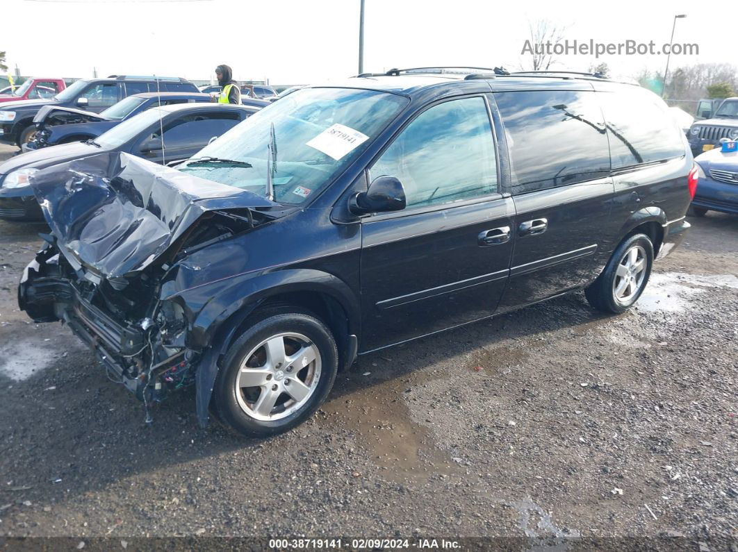 2005 Dodge Grand Caravan Sxt Black vin: 2D4GP44L85R539682