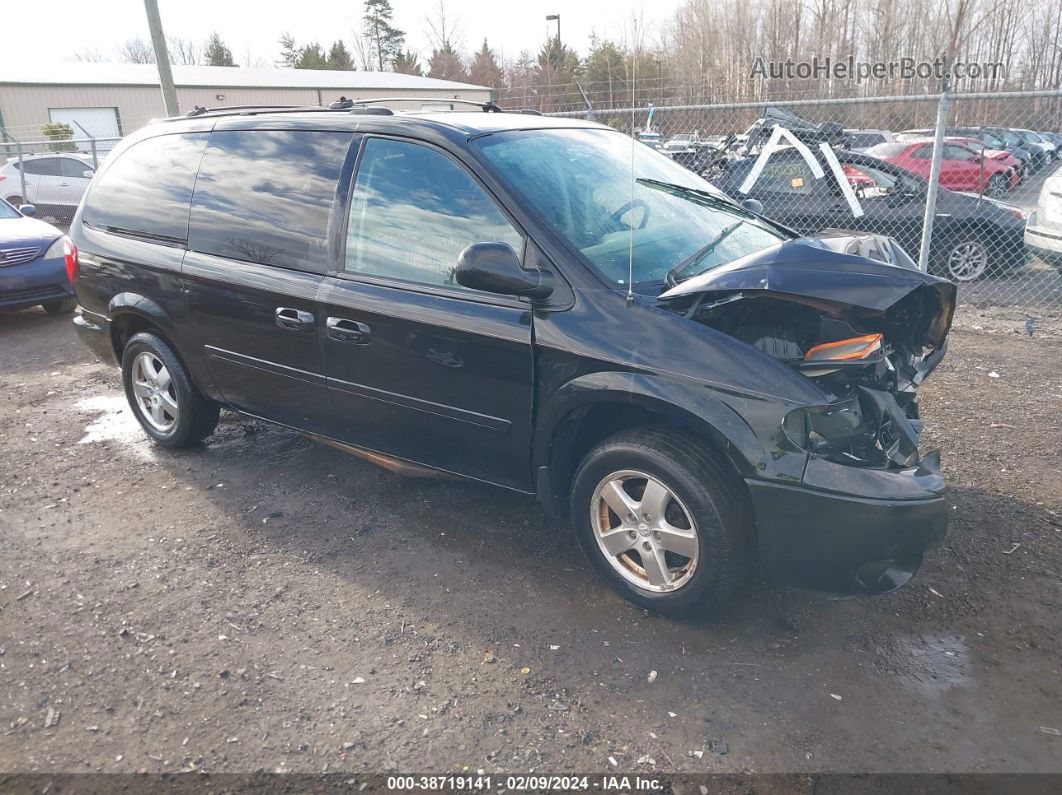 2005 Dodge Grand Caravan Sxt Black vin: 2D4GP44L85R539682