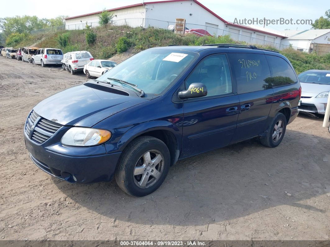 2005 Dodge Grand Caravan Sxt Dark Blue vin: 2D4GP44L85R540346