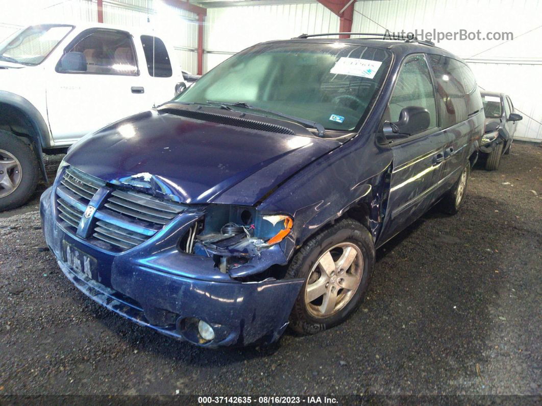 2005 Dodge Grand Caravan Sxt Синий vin: 2D4GP44L95R193383