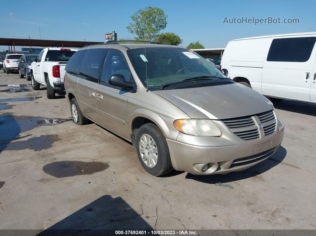 2005 Dodge Grand Caravan Sxt Золотой vin: 2D4GP44L95R476754