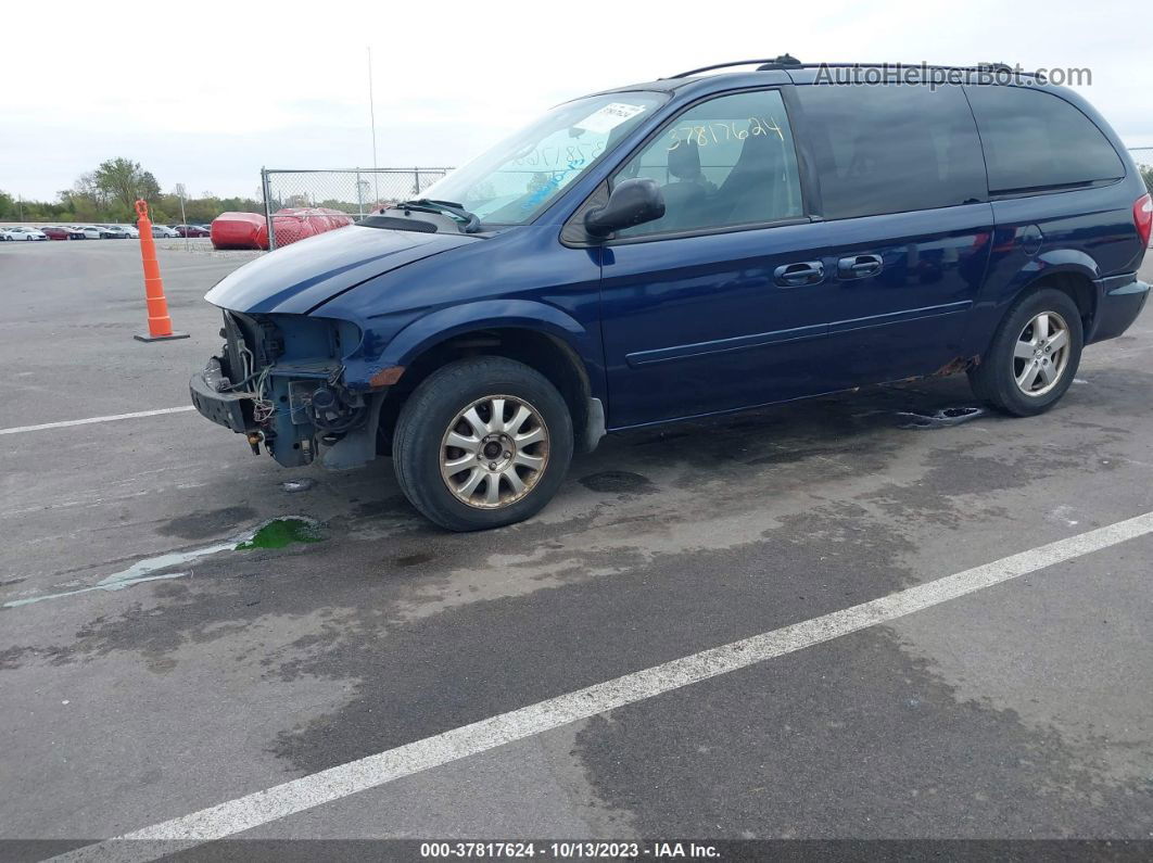 2005 Dodge Grand Caravan Sxt Blue vin: 2D4GP44L95R579981