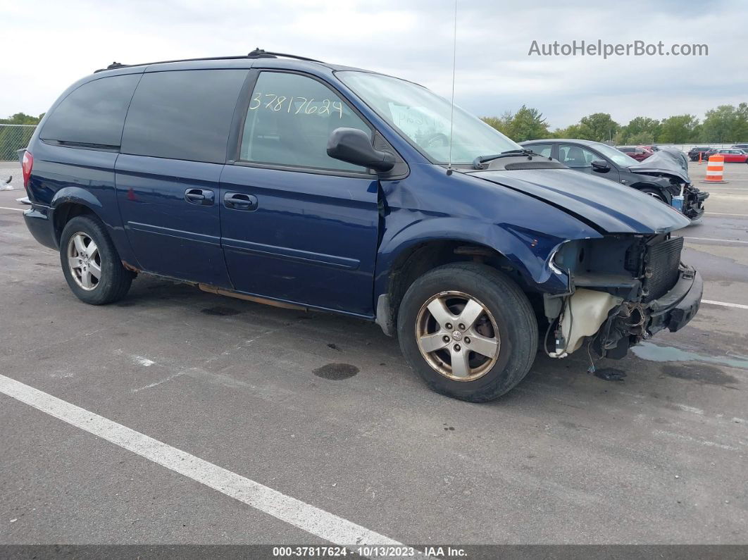 2005 Dodge Grand Caravan Sxt Blue vin: 2D4GP44L95R579981