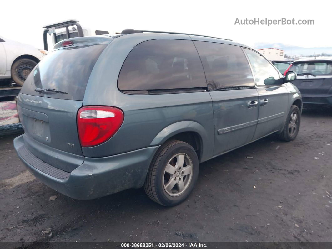 2005 Dodge Grand Caravan Sxt Green vin: 2D4GP44LX5R204990