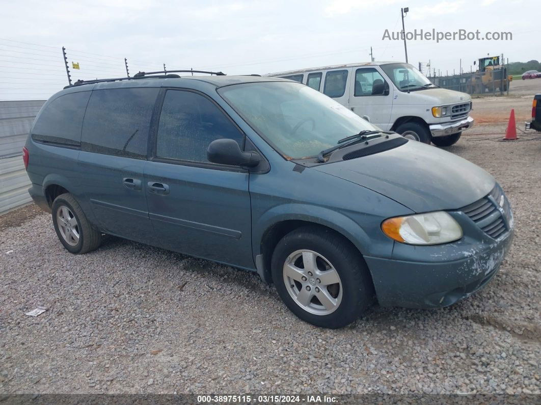 2005 Dodge Grand Caravan Sxt Green vin: 2D4GP44LX5R463818