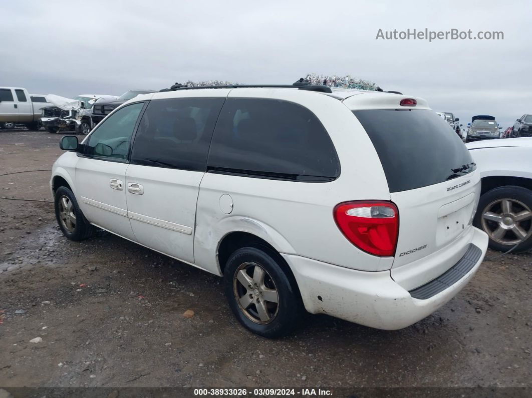 2005 Dodge Grand Caravan Sxt White vin: 2D4GP44LX5R490307